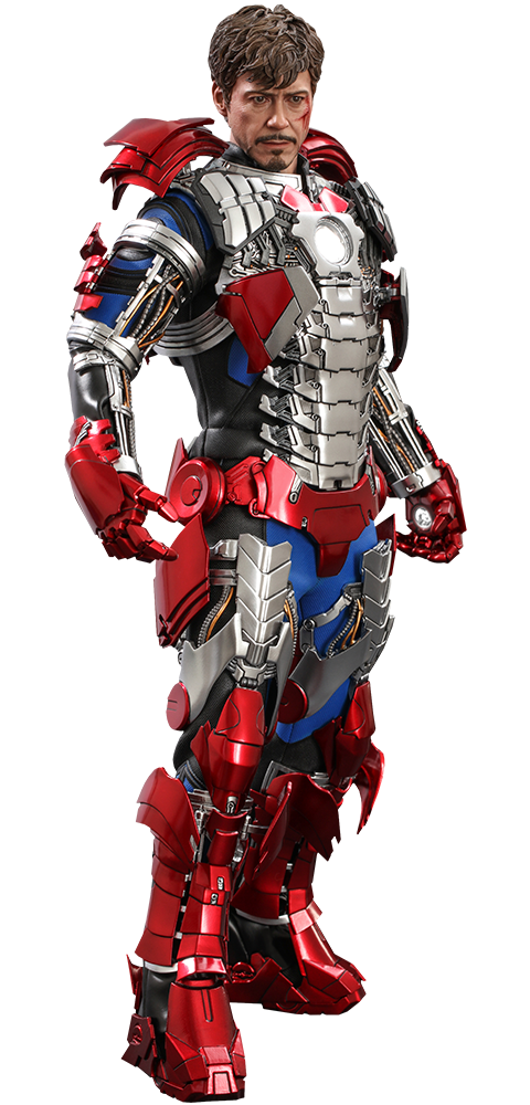 Tony Stark Mark V Suit Up Version collectible, source image supplied from Sideshow